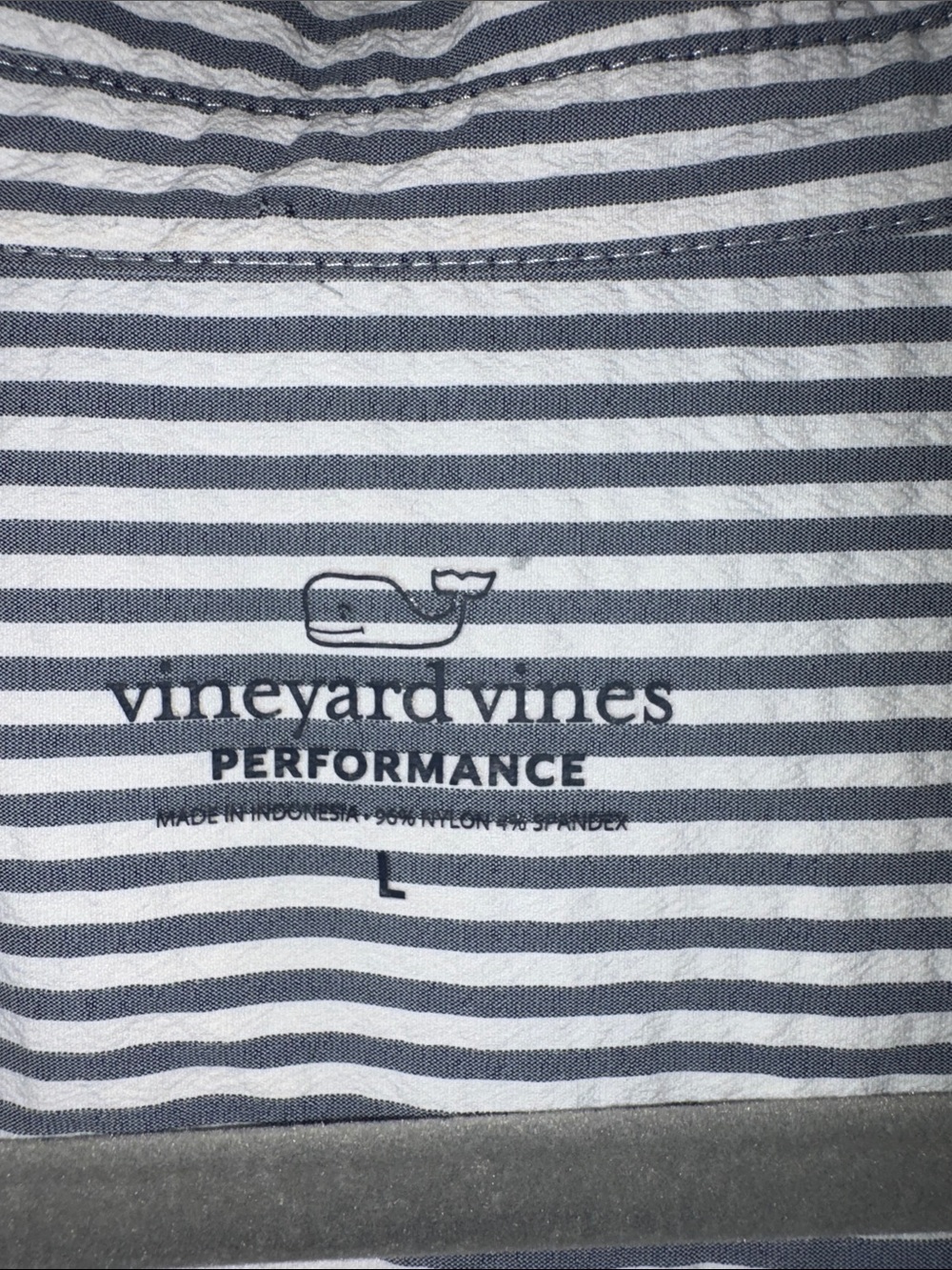 Vineyard Vines Blue and White Striped Sleeveless Coverup - Picture 6 of 7